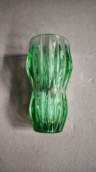 Váza zelené sklo Jan Schmid