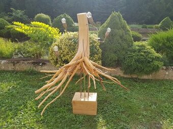 Dřevěná lampa - kořen