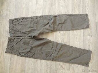 pánské Mantaray khaki kalhoty kapsáče kraťasy 38/34 XL p.100