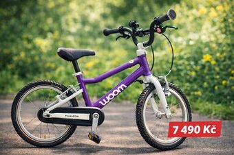 WOOM 3 – ultralehké dětské kolo 16”, TOP stav, 7 490 Kč