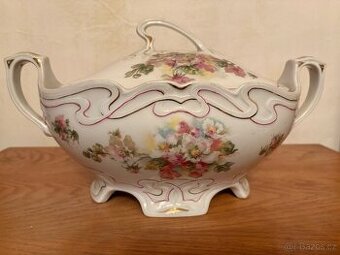 Starožitné omáčníky a podnos - 1