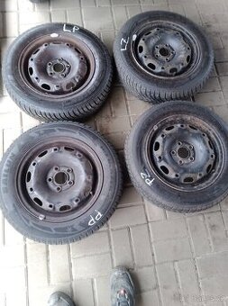 Plechové disky+zimní pneu na Fábii I