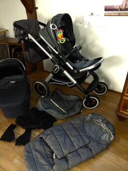 Švédský terenní kočárek Emmaljunga s výbavou