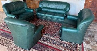 Luxusní kožená sedací souprava 3+2+2+1,6347