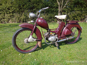 Simson SR2E -původní patina, plně funkční Moped