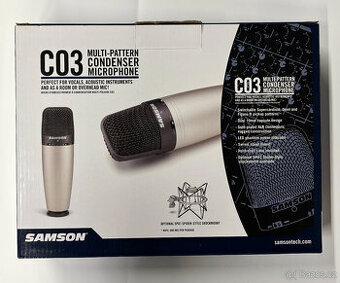 Samson C03 - kondenzátorový mikrofon - NEPOUŽITÝ