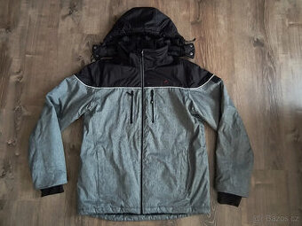 Pánská zimní lyžařská bunda F&F šedá černá vel.L