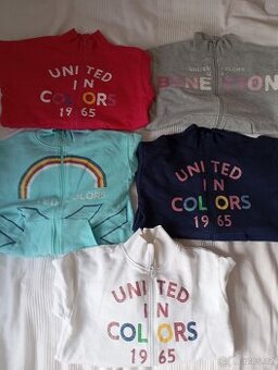 Benetton mikiny a tepláky 10-11let -XL,140/146/152 vel.