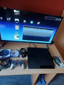 Prodám PS3 slim s emulátorem na PS1 a PS2 hry