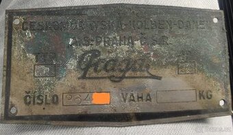 Prodám štítek Praga Piccolo/Pikolo