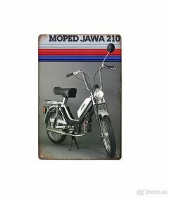 cedule plechová - moped Jawa Babetta 210 (dobová reklama)