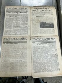 staré zemědělské časopisy a noviny