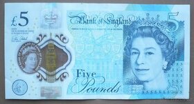 Bankovka, Velká Británie, 5 pounds, ročník 2015