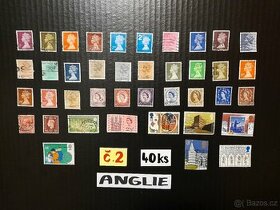 poštovní známky / ANGLIE  č.2  40ks - 1