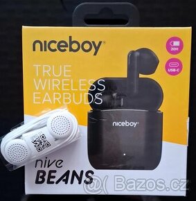 Niceboy HIVE Beans černá, sluchátka akce