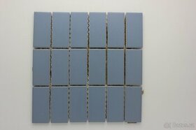 Mozaika, glazovaná, modrá, lesk 45x95mm