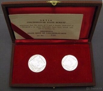 ARTIA SADA AG JSEM RAŽEN Z ČESKÉHO KOVU 1973 V ETUI S CERTIF