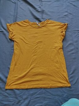 Hořčicové tričko Divided H&M M