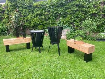 Zahradní set Grill, Lavička. Ptačí budka