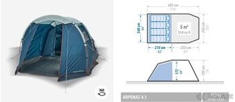 Prutový stan Arpenaz 4.1 F&B