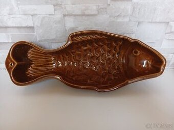 Stará keramická forma KAPR RYBA