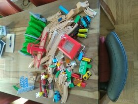 Dřevěná vláčkodráha elektrické mašinky 2x