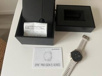 Garmin Epix Pro Sapphire 42 mm nové, s dokladem