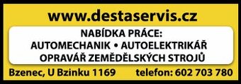 Opravář zemědělských strojů,autoelektrikář