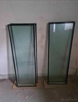 Skleněné výplně dveří 4 kusy
