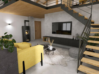 Prodej bytu 3+KK loft 95,1 m², parkovací stání, Švábenice