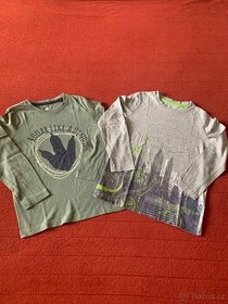Trička dl.rukáv vel.110/116 - 2 ks