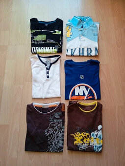 Trička s kr. rukávem vel. 134/140 - 1