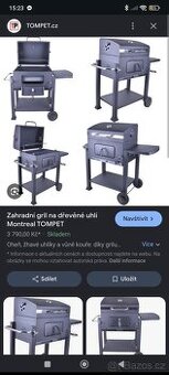 Gril na dřevěné uhlí Montreal