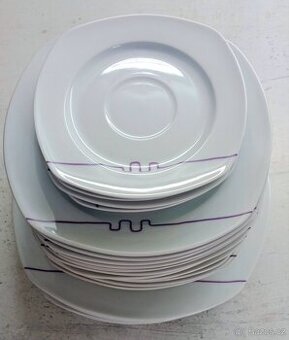 ✨ Krásná porcelánová sada talířů DOMESTIC by Mäser – 23 ks ✨