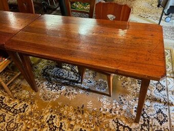 stůl modřínový 64 x 130 cm, 2 kusy