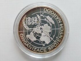 Pamětní mince 200Kč 1995 OSN proof - 1