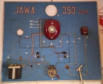 JAWA 350 Originál školní schéma