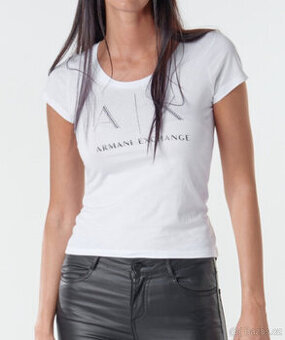 Nové tričko s kamínky ARMANI EXCHANGE vel.S