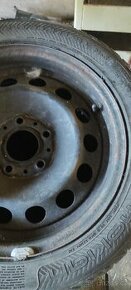 205/55/R16 pneu zimní,plech disk BMW, poklice BMW