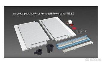 Fermacell Powerpanel TE2- sprchový podlahový set dřevostavba