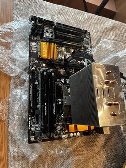 základní deska s procesorem, cpu chlazením a ram - 1