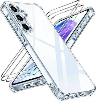 Obal na Samsung Galaxy A55 5G + 3 kusy ochranného skla