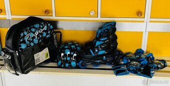inline brusle Tempish (30-33 EU) + helma, chrániče, batoh