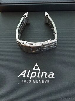 Nerezový tah k hodinkám Alpina, rozteč 22 mm