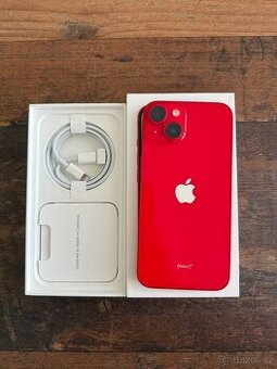 iPhone 14 128 GB Product(RED) perfektní stav + záruka do 2