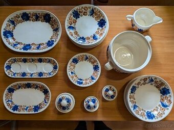 Ručně malovaný porcelánový servis Fajans