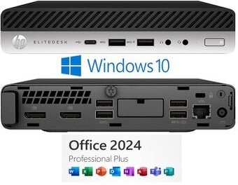 HP EliteDesk 705 G4 Mini 256GB Win 10 + MS Office 2024