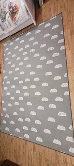 Detsky kusovy koberec 200x300 cm Clouds mracky sedy