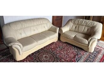 Luxusní kožená sedací souprava 3+2, 3218