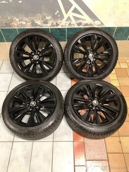 Alu kola Škoda R17 5X112 ZÁNOVNÍ ZIMNÍ PNEU 225/45 R17 TWIST